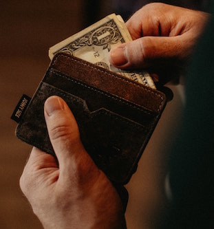 wallet cash funeral costs
